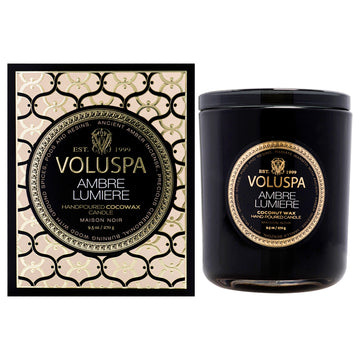 Maison Noir - Ambre Lumiere Classic Candle by Voluspa for Unisex - 9.5 oz Candle