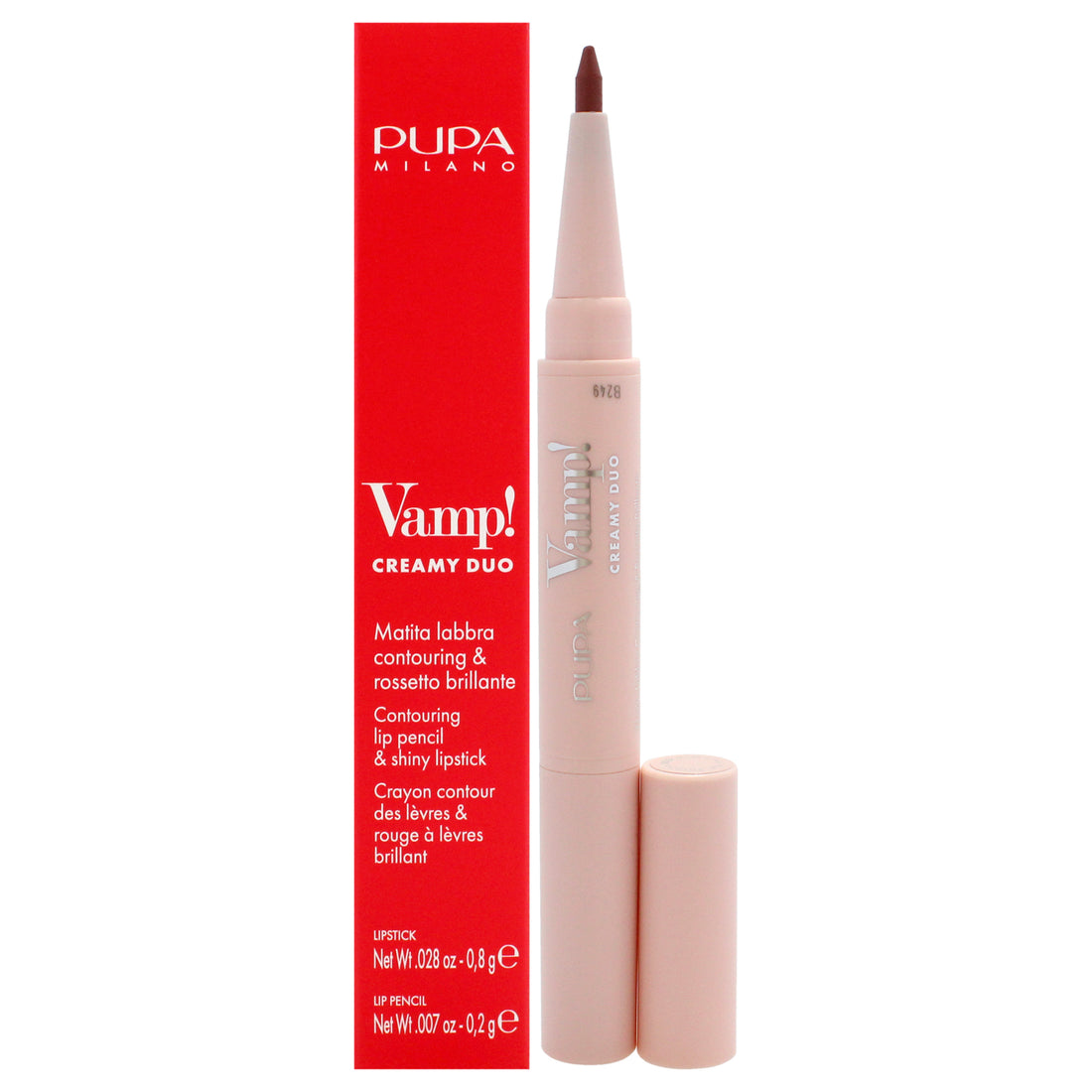 Pupa Milano Vamp! Creamy Duo Contouring Lip Pencil and Shiny Lipstick
