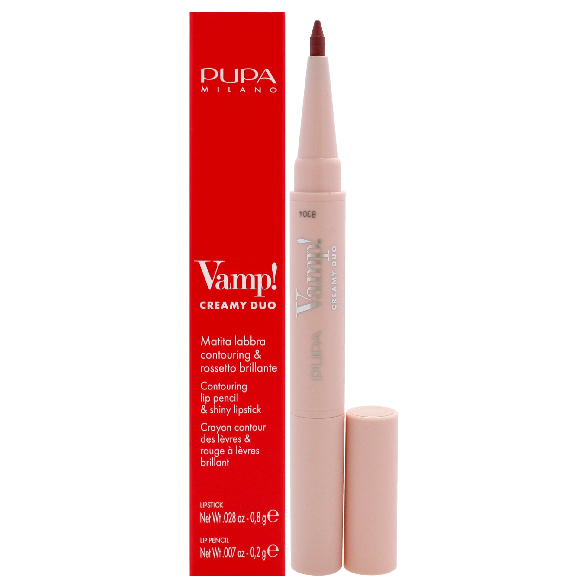 Pupa Milano Vamp! Creamy Duo Contouring Lip Pencil and Shiny Lipstick