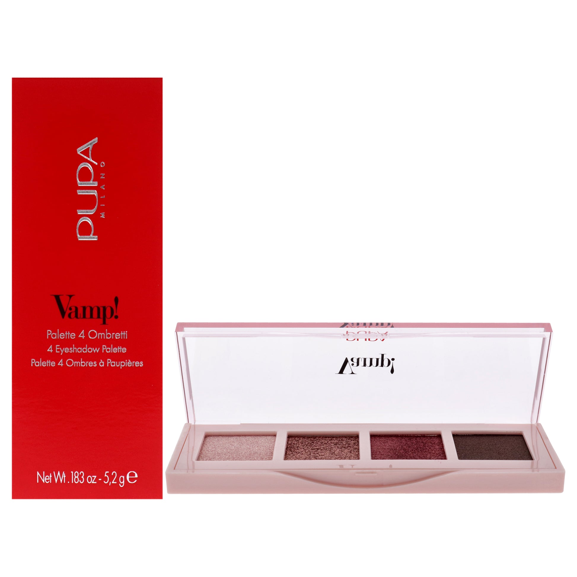 Vamp! 4 Eyeshadow Palette - 003 Pinkish Bronze by Pupa Milano for Women - 0.183 oz Eye Shadow