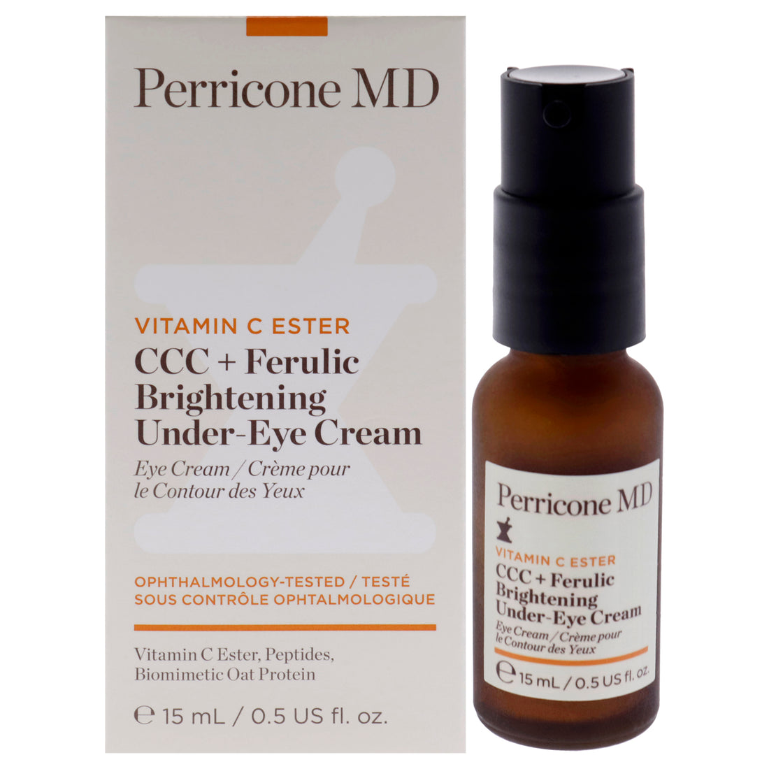 Vitamin C Ester CCC Plus Ferulic Brightening Under Eye Cream by Perricone MD for Women - 0.5 oz Cream