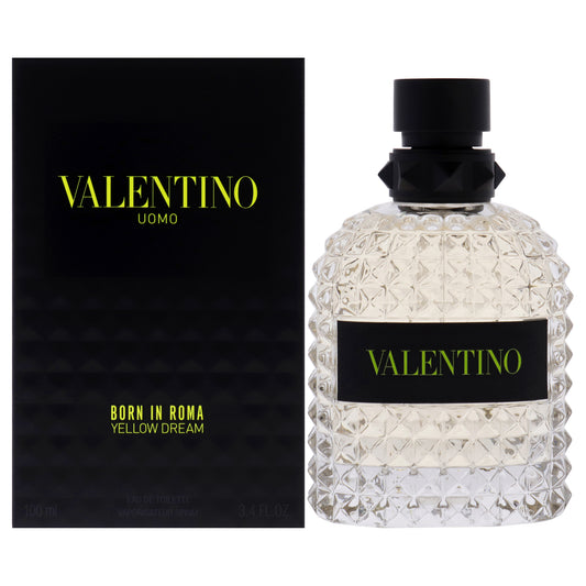 Uomo Born In Roma Yellow Dream by Valentino for Men - 3.4 oz EDT Spray