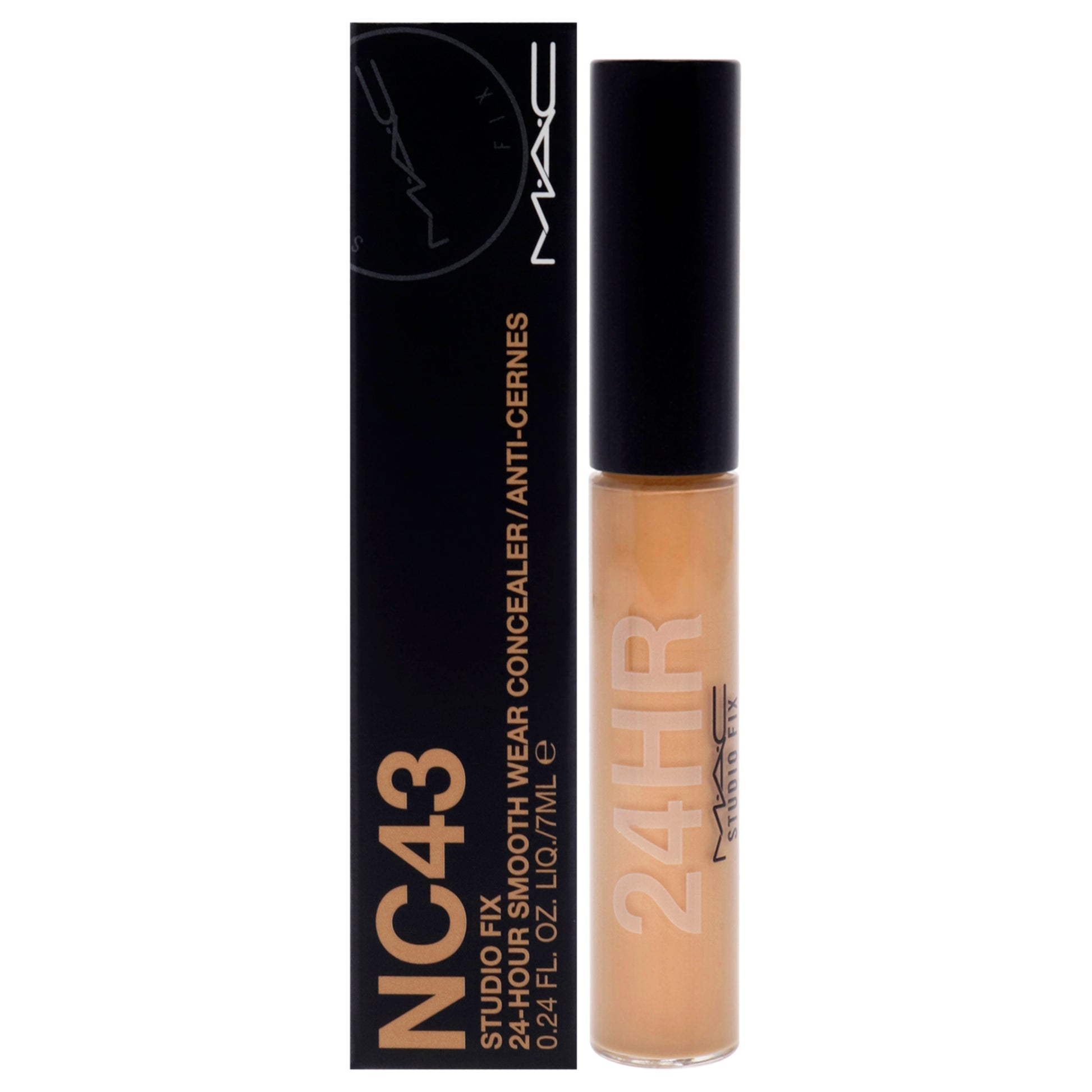 Studio Fix 24-Hour Smooth Wear Concealer - NC43 by MAC for Women - 0.24 oz Concealer