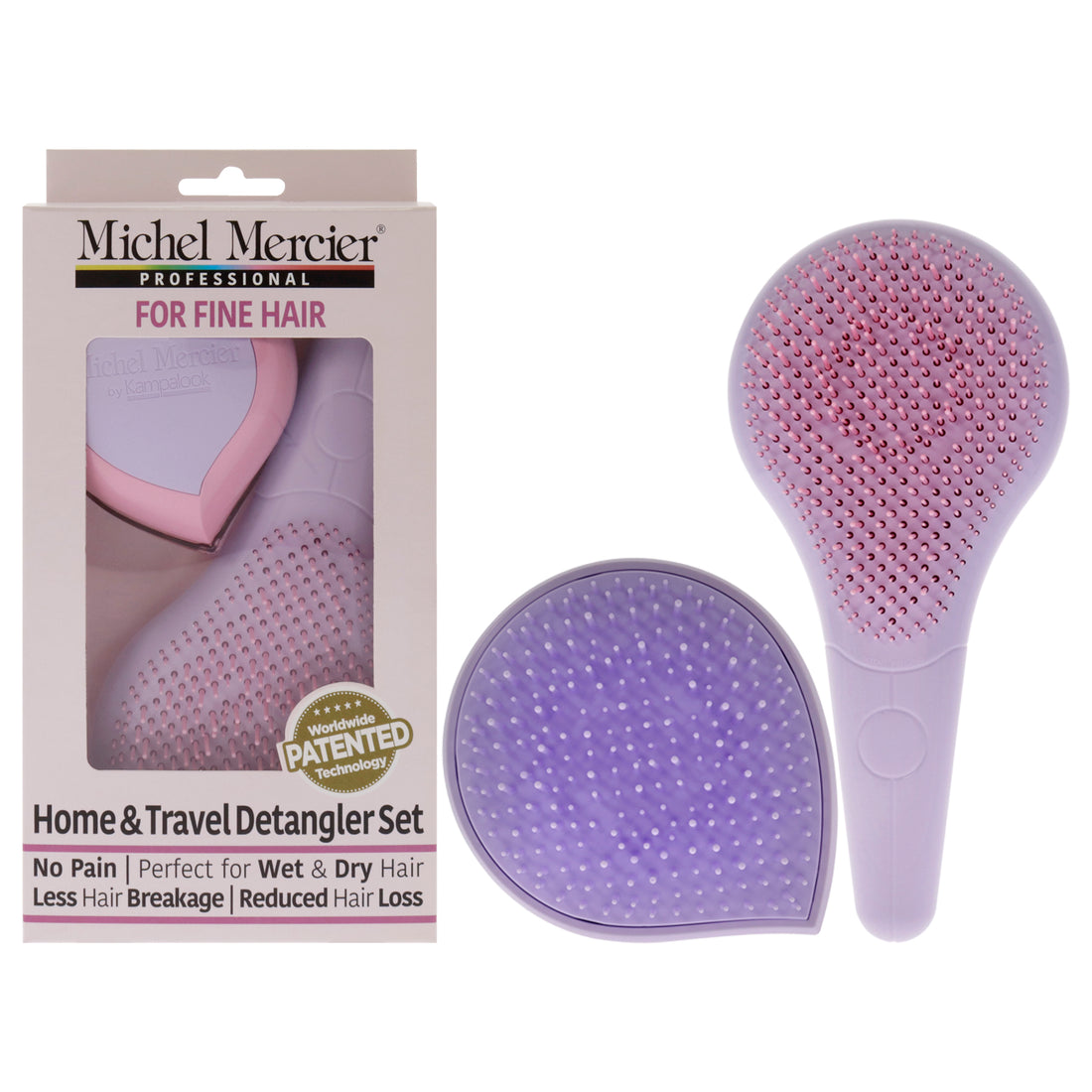 Home and Travel Detangler Set - Fine Hair