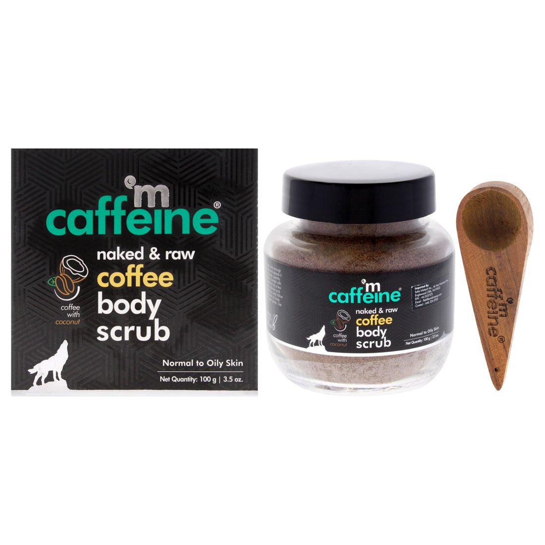 Naked and Raw Coffee Body Scrub - Coconut - Normal to Oily Skin