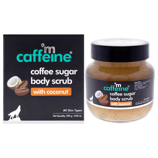 Coffee Sugar Body Scrub - Coconut - All Skin Types by mCaffeine for Unisex - 8.82 oz Scrub