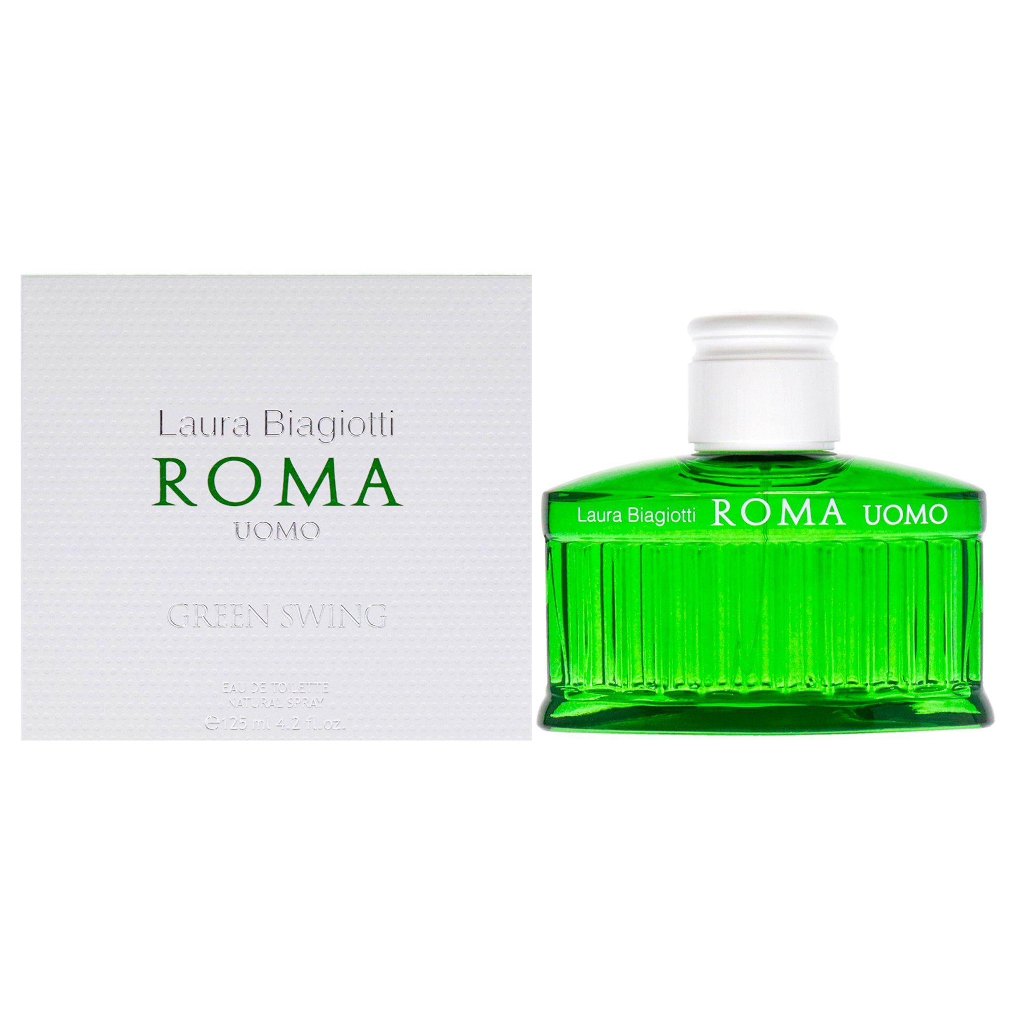 Roma Uomo Green Swing by Laura Biagiotti for Men - 4.2 oz EDT Spray