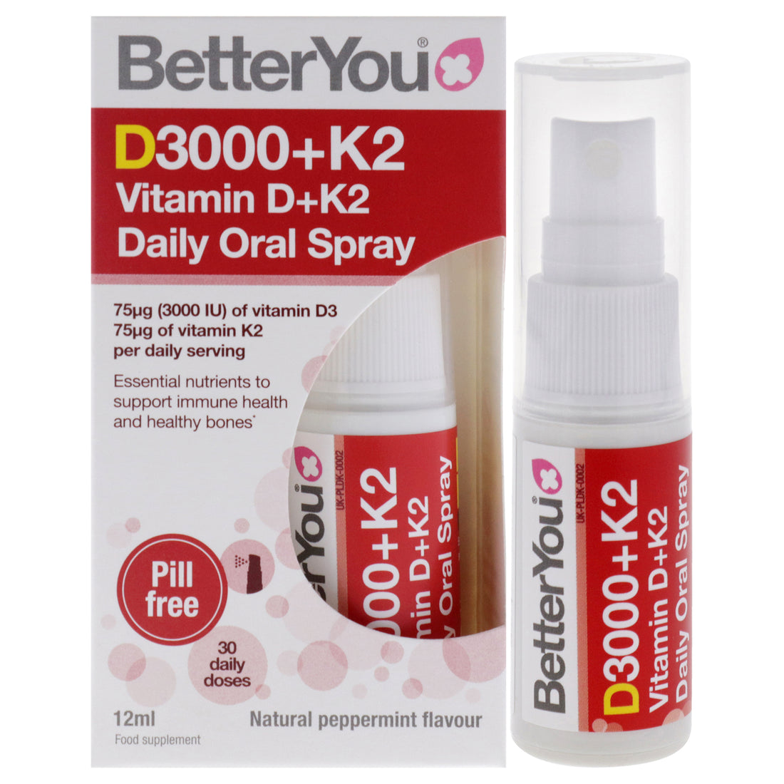 D3000 Plus K2 Vitamin D Plus K2 Oral Spray