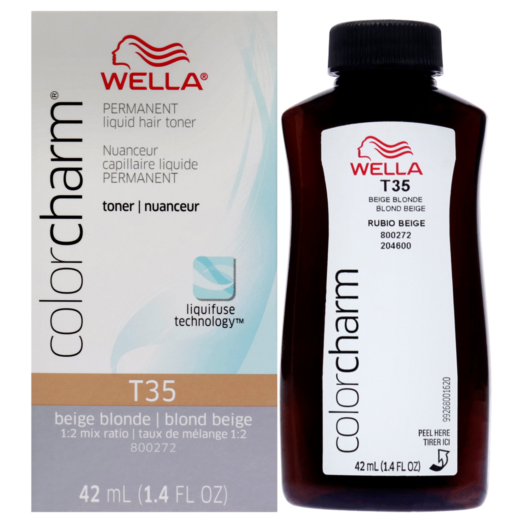 Color Charm Permanent Toner - T35 Beige Blonde by Wella for Women - 1.4 oz Toner