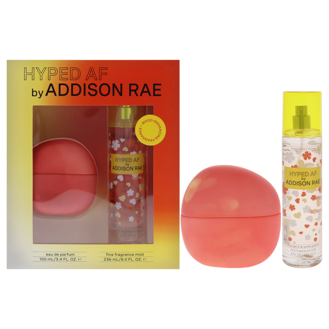 Hyped AF by Addison Rae for Women - 2 Pc Gift Set 3.4oz EDP Spray, 8oz Fragrance Mist