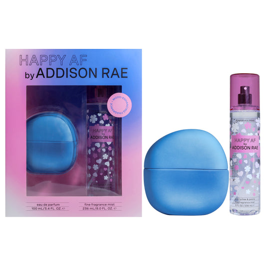 Happy AF by Addison Rae for Women - 2 Pc Gift Set 3.4oz EDP Spray, 8oz Body Mist