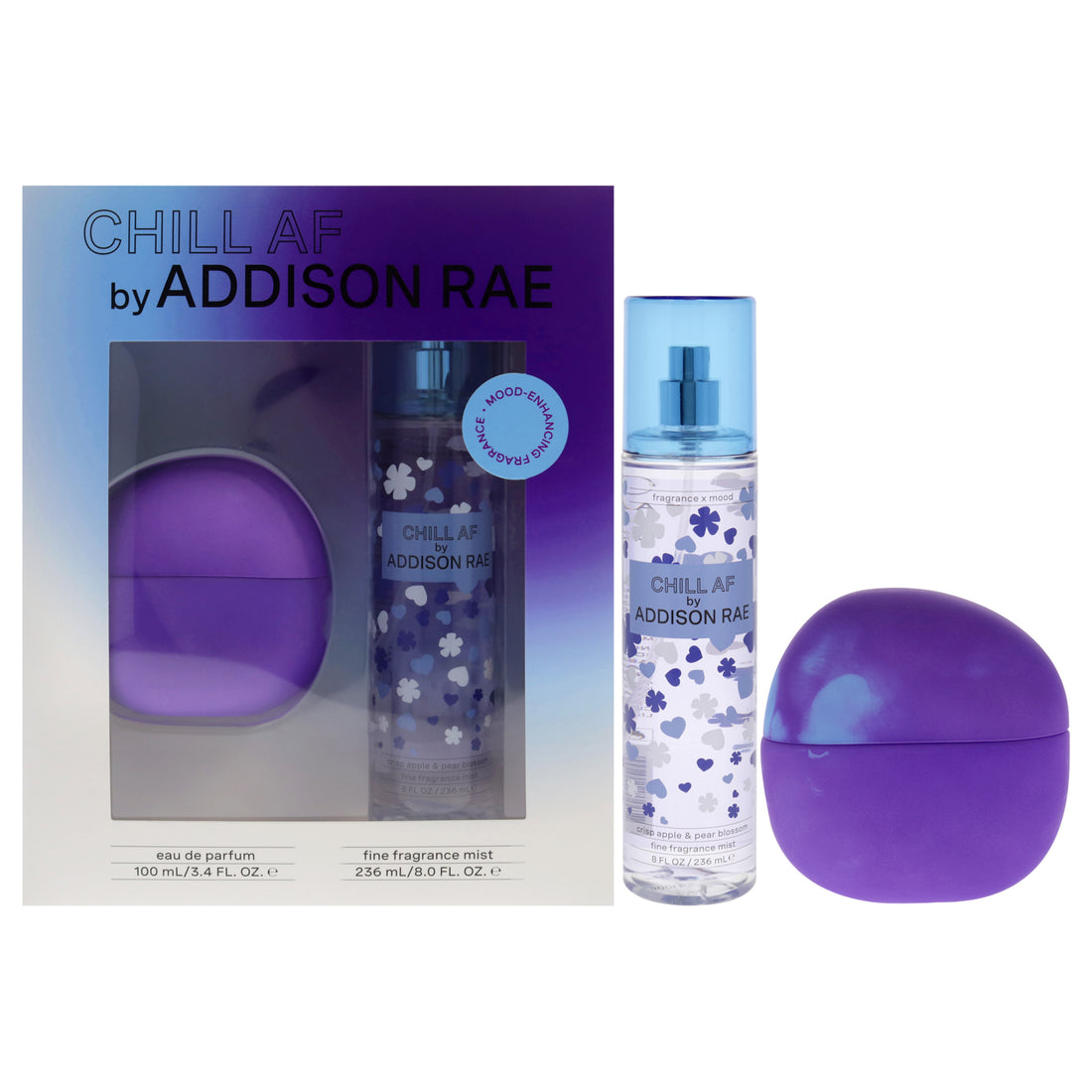 Chill AF by Addison Rae for Women - 2 Pc Gift Set 3.4oz EDP Spray, 8oz Fragrance Mist