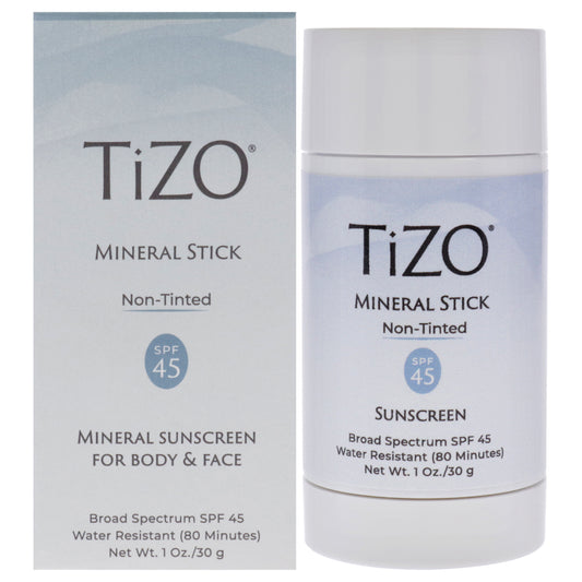 Mineral Stick Non Tinted SPF 45 by Tizo for Women - 1 oz Sunscreen