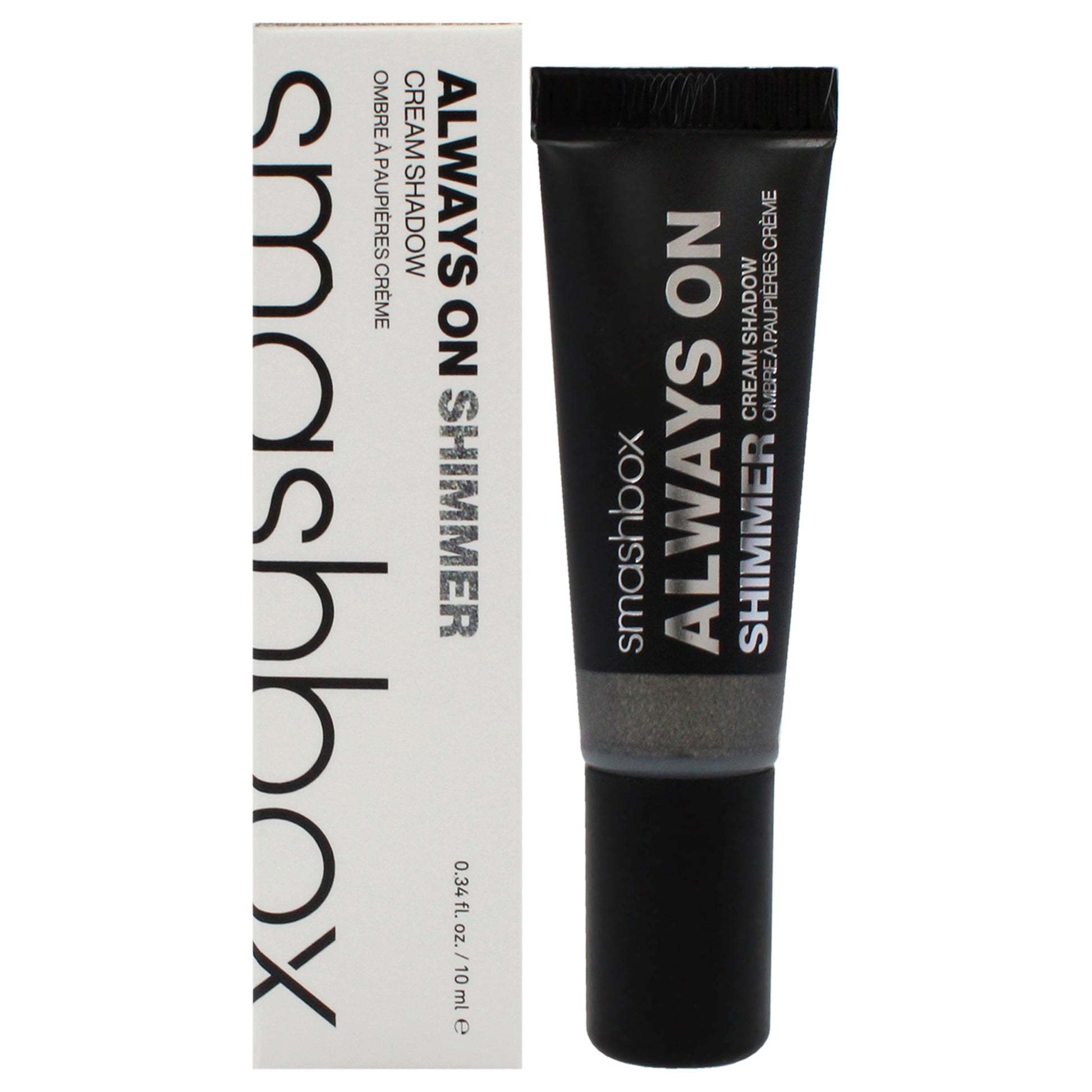 Always On Shimmer Cream Eye Shadow - Charcoal by SmashBox for Women - 0.34 oz Eye Shadow