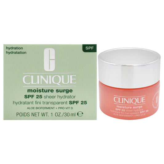 Moisture Surge Sheer Hydrator Cream SPF 25 by Clinique for Women - 1 oz Moisturizer