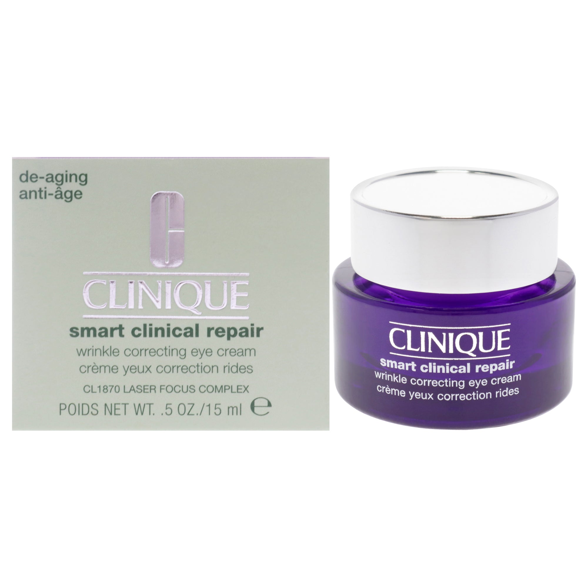 Smart Clinical Repair Wrinkle Correcting Eye Cream by Clinique for Women - 0.5 oz Cream