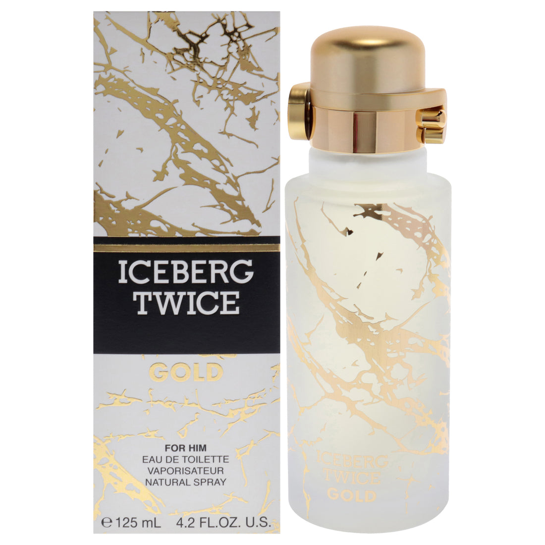 Twice Gold by Iceberg for Men - 4.1 oz EDT Spray