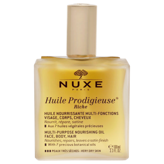 Huile Prodigieuse Riche Multi-Purpose Nourishing Oil by Nuxe for Unisex - 3.3 oz Oil