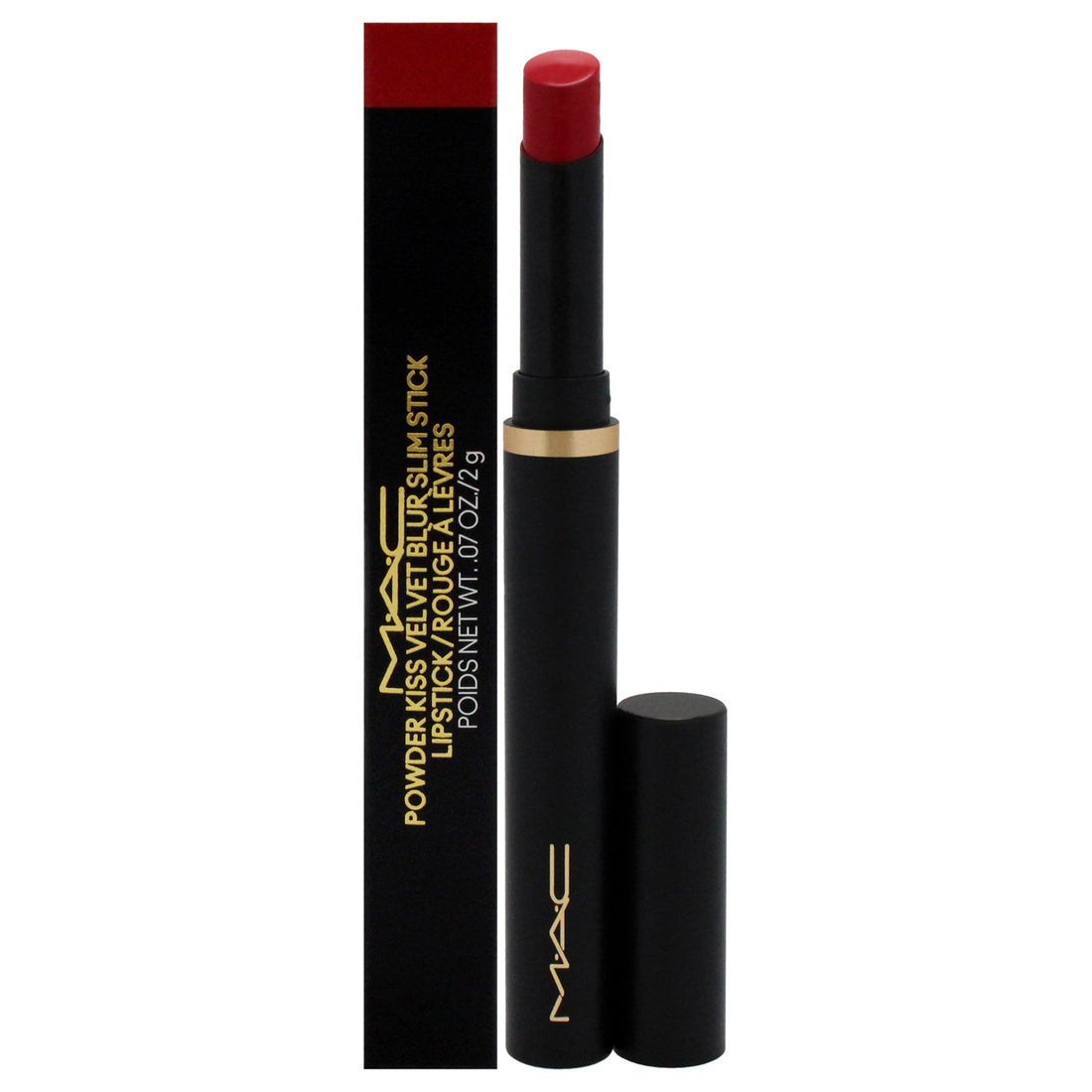 Powder Kiss Velvet Blur Slim Stick - 889 Ruby New by MAC for Women - 0.07 oz Lipstick