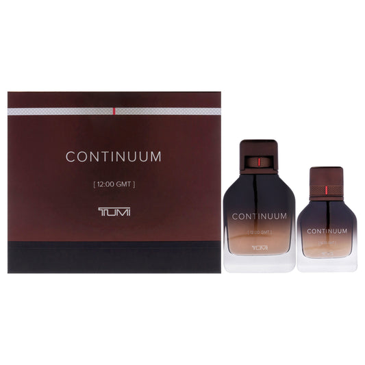Continuum by Tumi for Men - 2 Pc Gift Set 3.4oz EDP Spray, 1oz EDP Spray