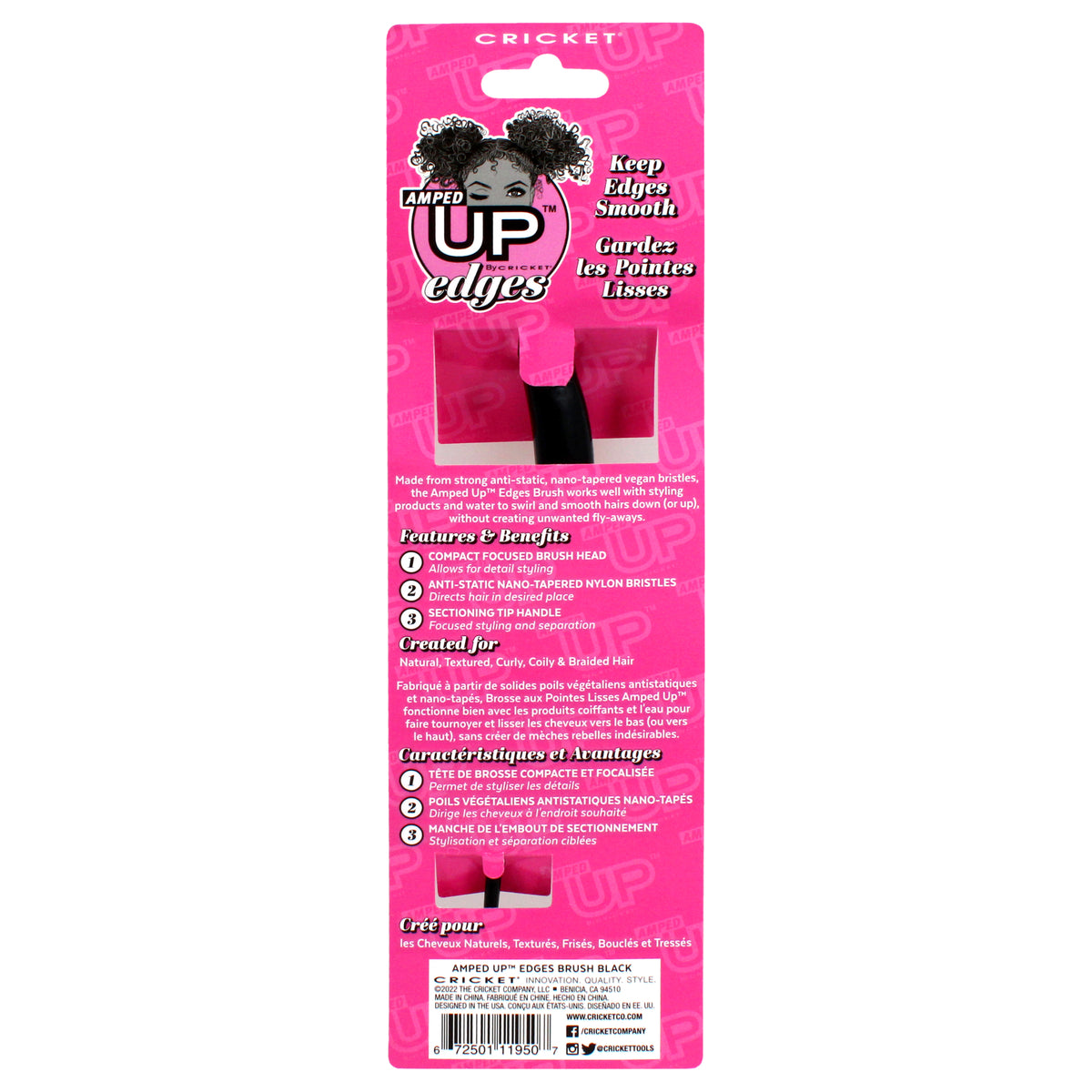 Amped Up Edges Hair Brush