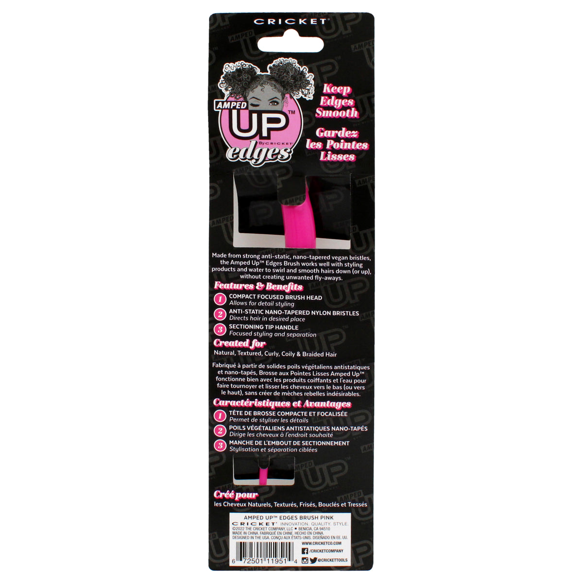 Amped Up Edges Hair Brush