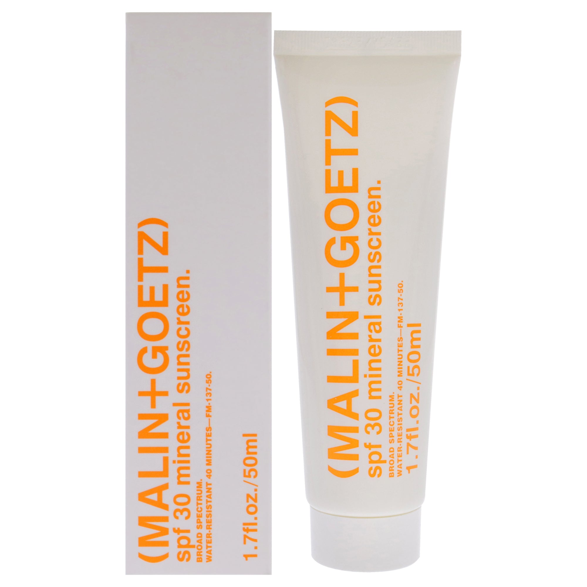 Mineral Sunscreen SPF 30 by Malin + Goetz for Unisex - 1.7 oz Sunscreen