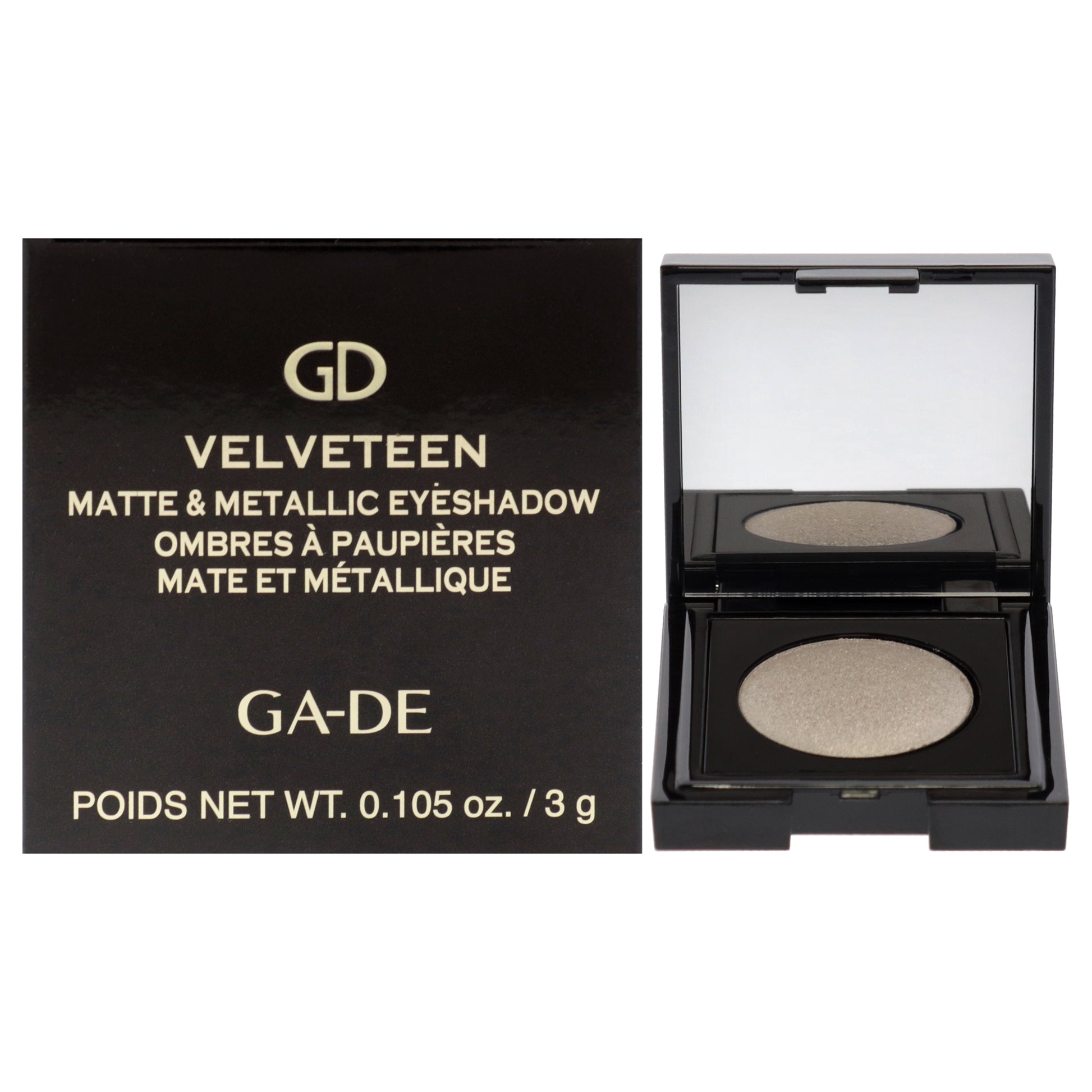 Velveteen Matte and Metallic Eyeshadow - 126 Diamonds by GA-DE for Women - 0.105 oz Eye Shadow