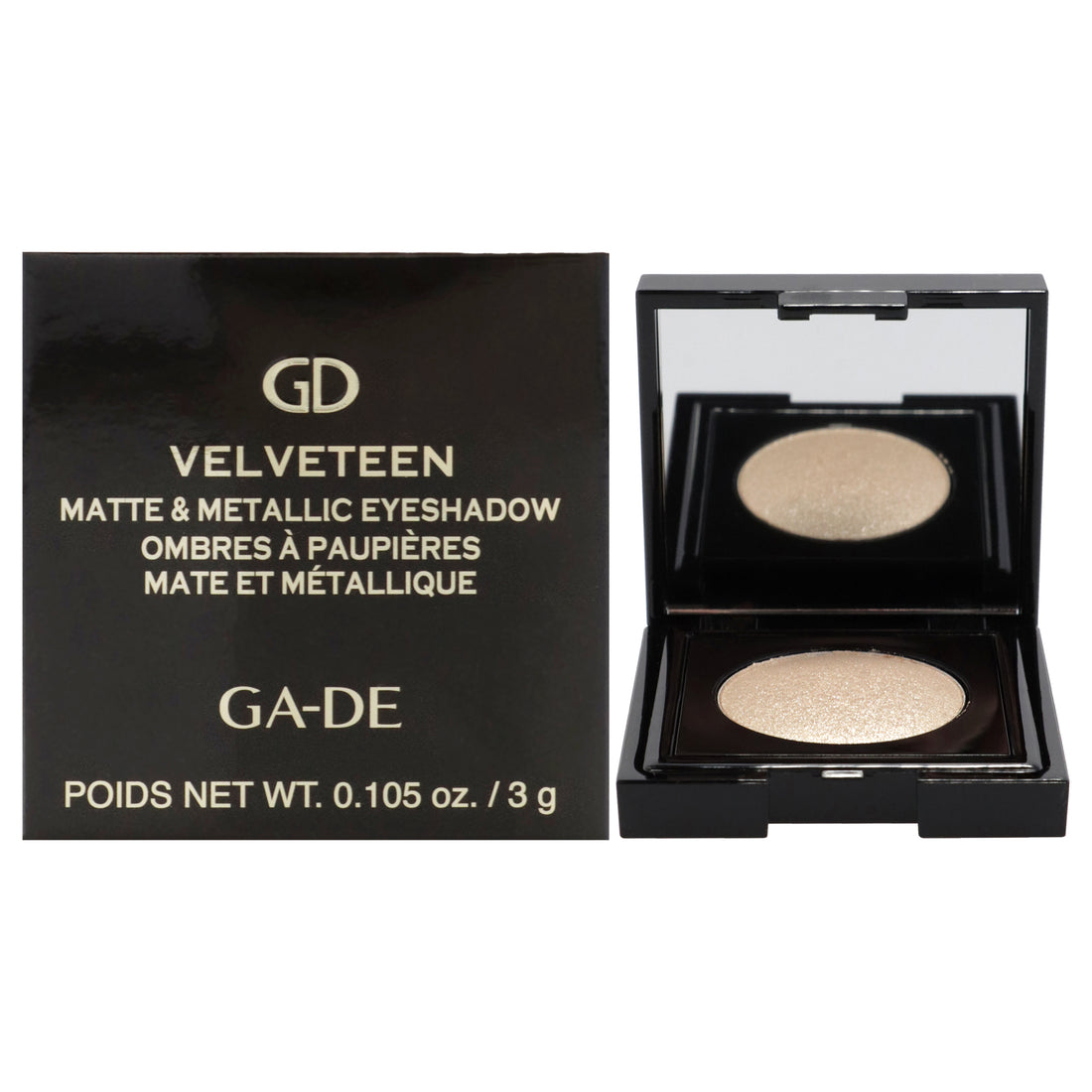 Velveteen Matte and Metallic Eyeshadow - 221 by GA-DE for Women - 0.105 oz Eye Shadow