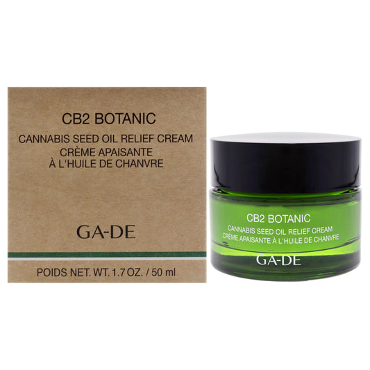 CB2 Botanic Cannabis Seed Oil Relief Cream by GA-DE for Women - 1.7 oz Cream