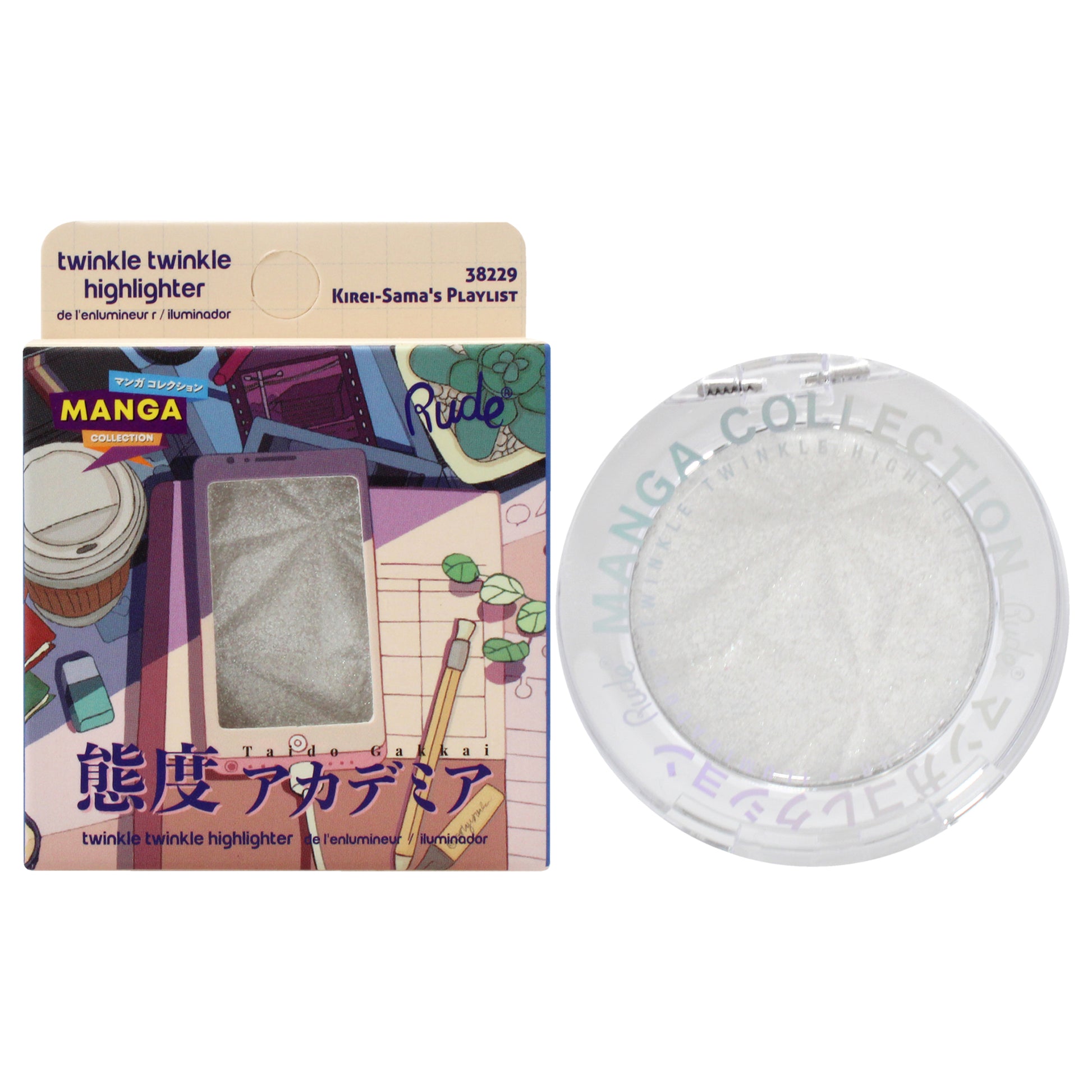 Rude Cosmetics Manga Collection Twinkle Twinkle Highlighter