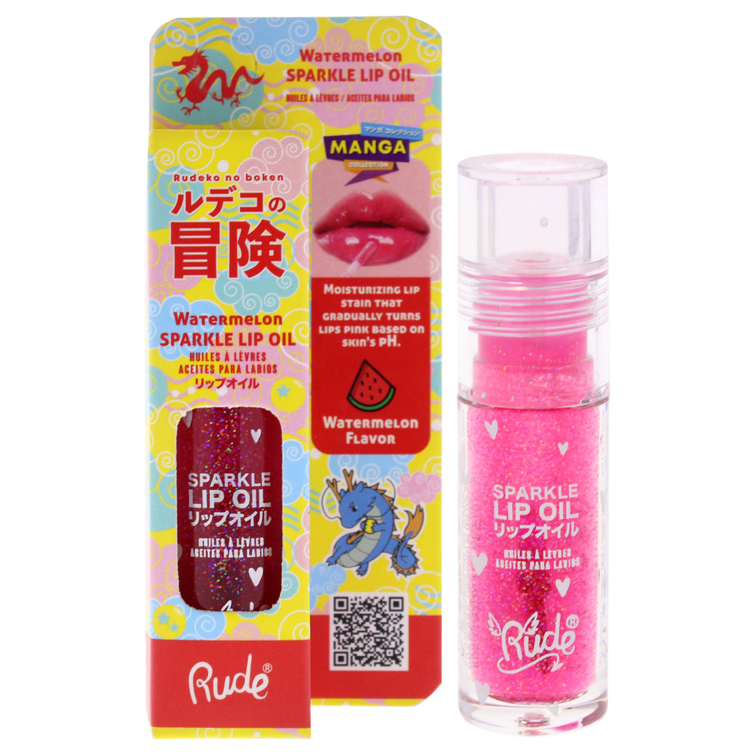 Rude Cosmetics Manga Collection Manga Sparkle Lip Oil