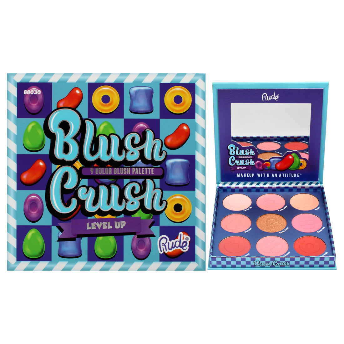 Rude Cosmetics Blush Crush 9 Color Blush Palette