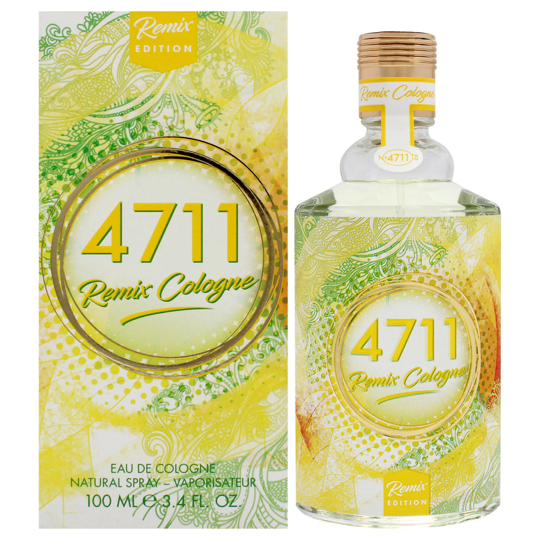 4711 Remix Cologne - Lemon by Muelhens for Unisex - 3.4 oz EDC Spray