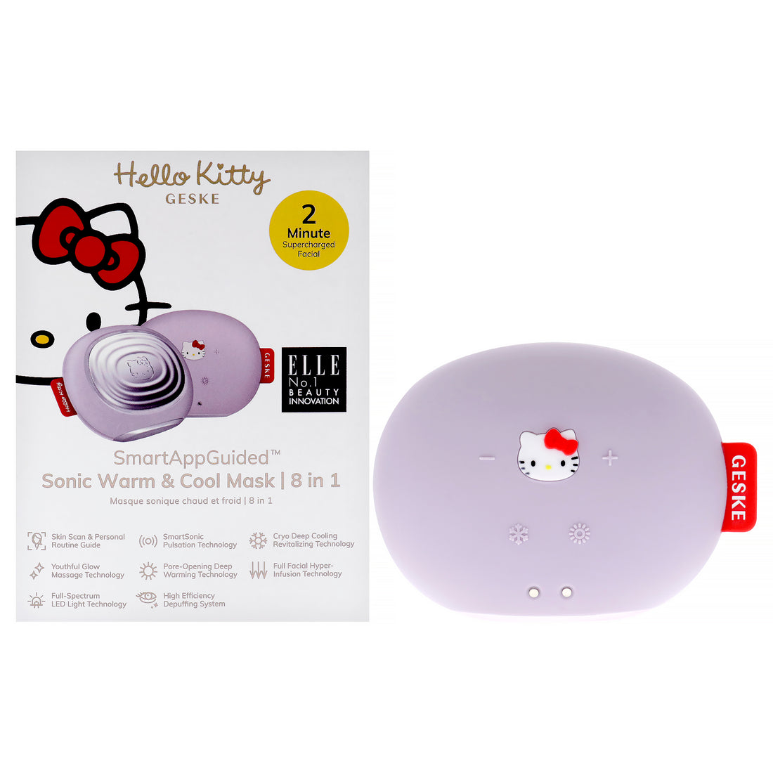 Hello Kitty Sonic Warm and Cool Mask - 8 in 1 - Purple