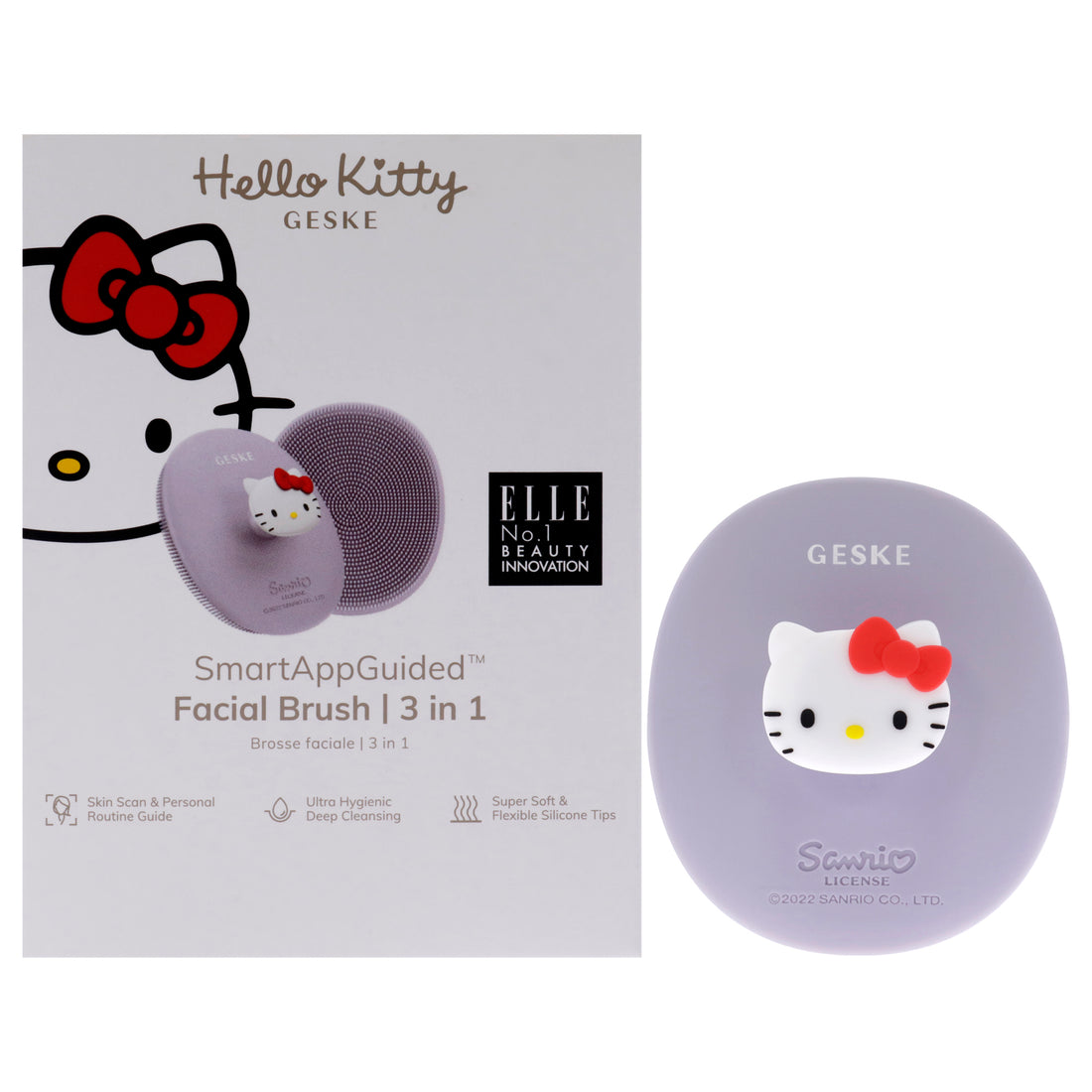 Hello Kitty Facial Brush 3 in 1 - Purple
