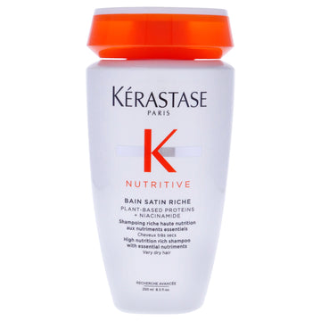 Nutritive Bain Satin Riche Shampoo by Kerastase for Unisex - 8.5 oz Shampoo