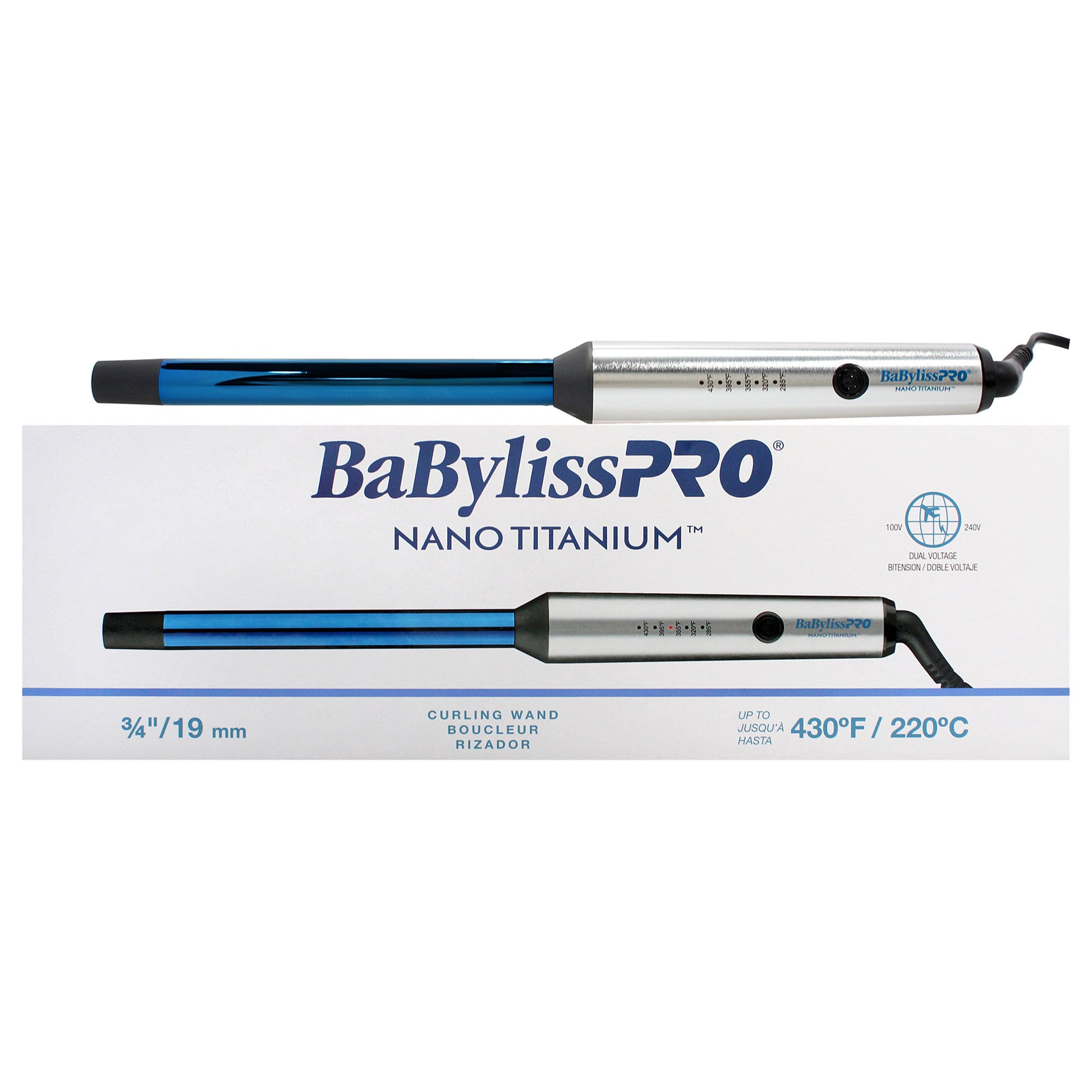 Nano Titanium Curling Wand - BNTW75NUC-Blue