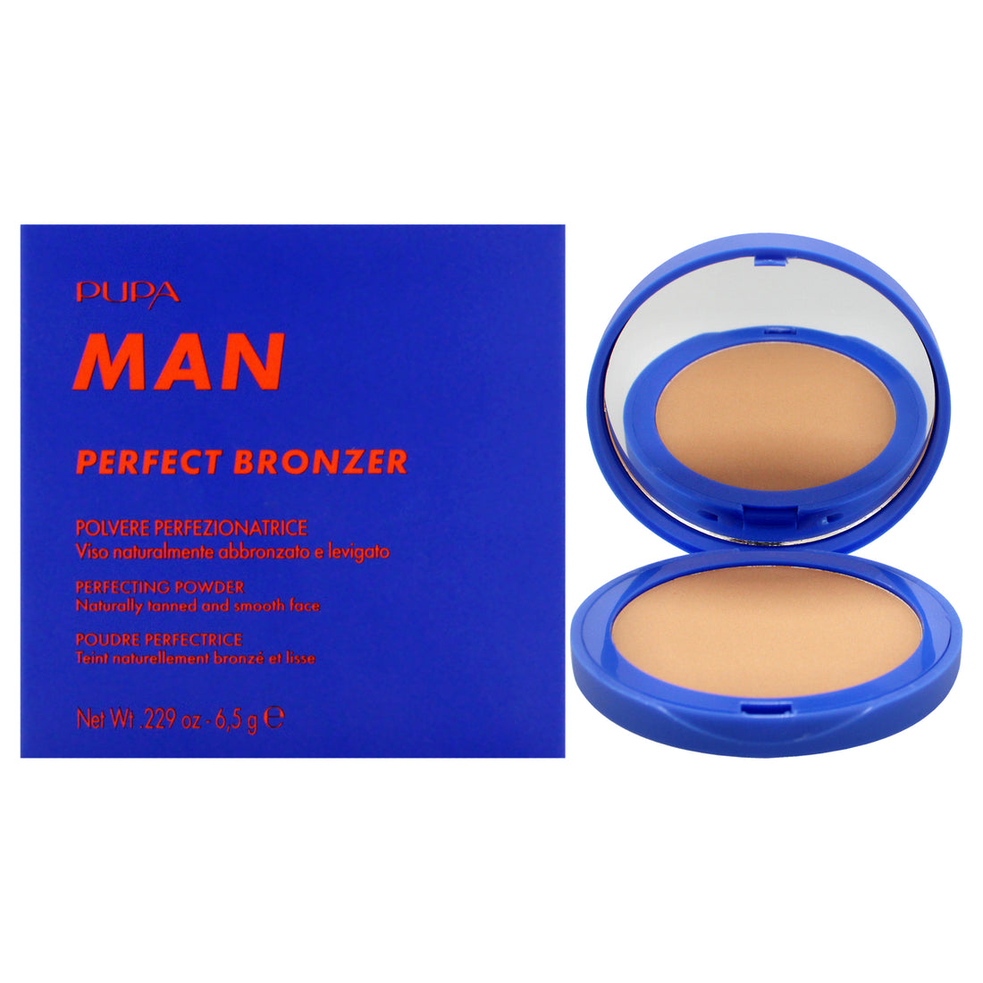 Perfect Bronzer Perfecting Powder - 001 Light-Medium by Pupa Milano for Men - 0.229 oz Bronzer