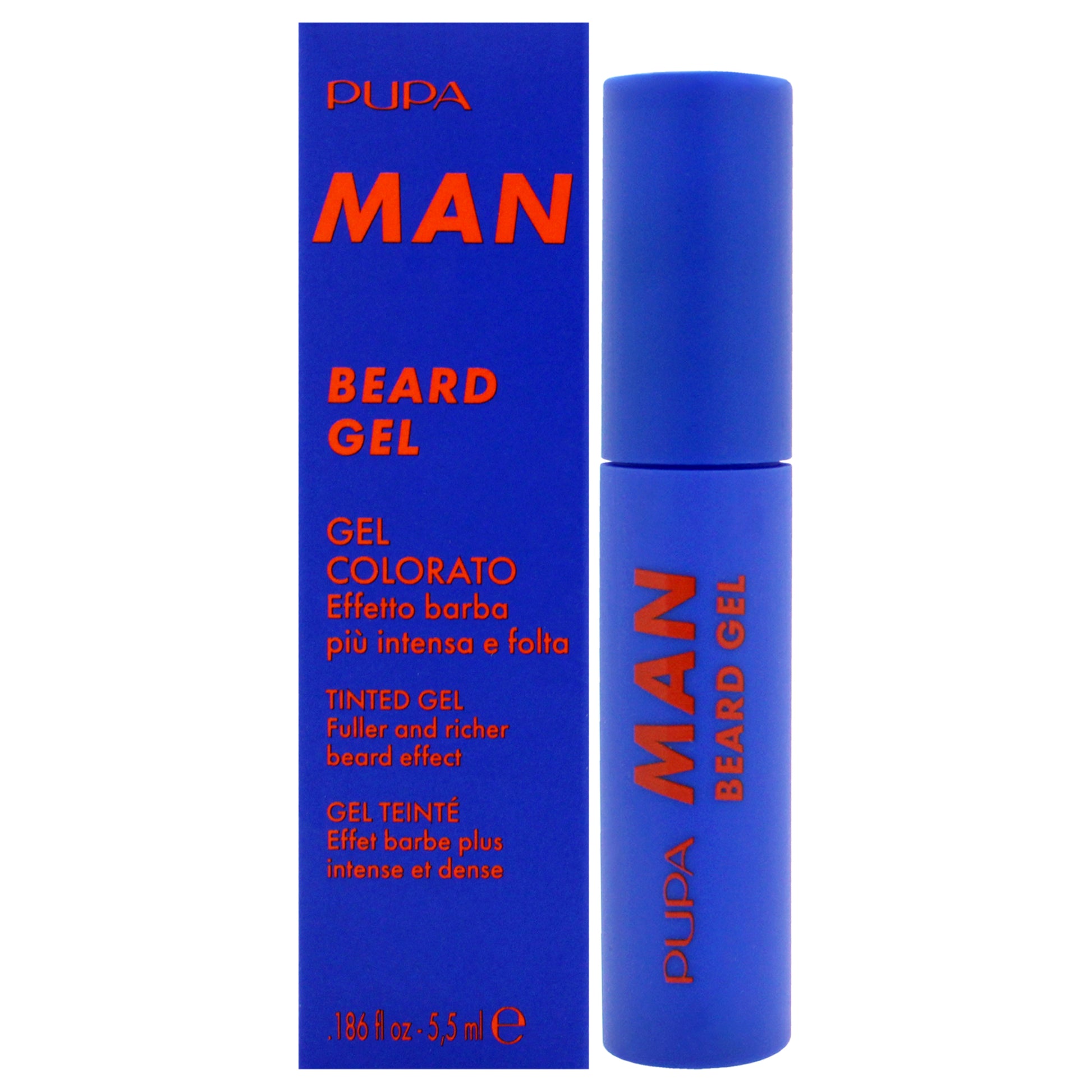 Beard Gel Tinted - 001 Light-Medium by Pupa Milano for Men - 0.186 oz Gel