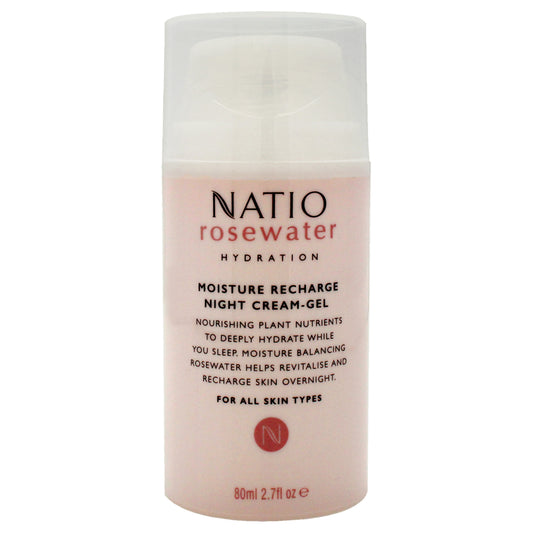 Rosewater Moisture Recharge Night Cream-Gel