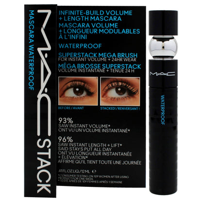 MAC Stack Superstack Mega Brush Waterproof Mascara - Black Stack