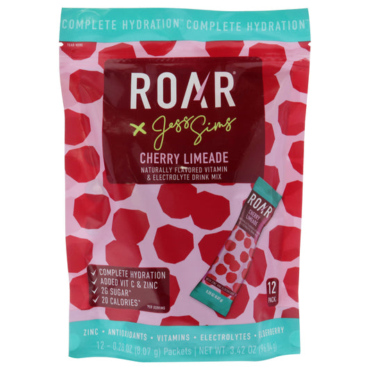 Complete Hydration Powder Plus - Cherry Limeade by Roar for Unisex - 12 X 0.28 oz Electrolytes