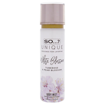 Unique Body Mist - White Blossom by So…? for Women - 5.1 oz Body Mist