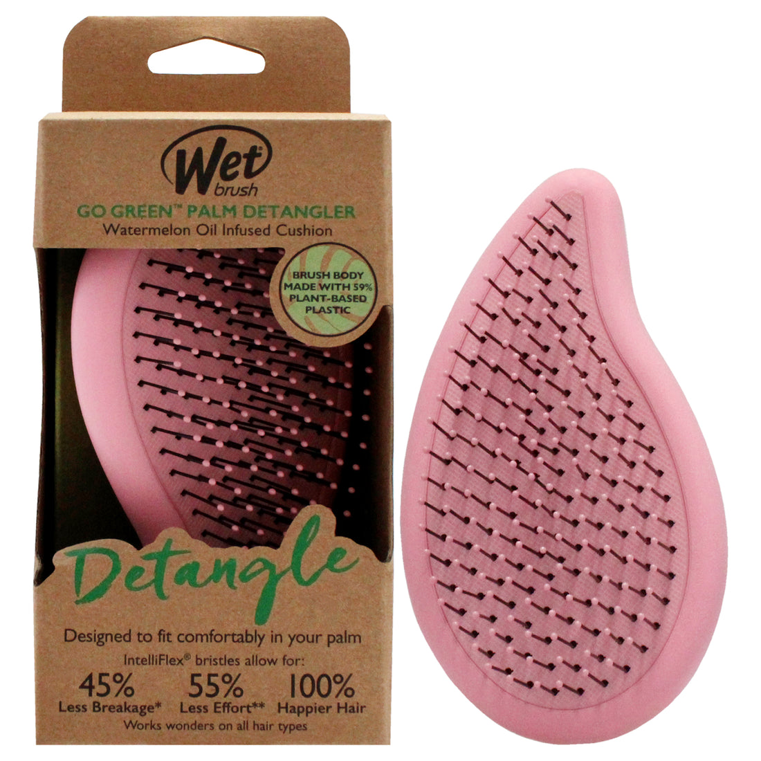 Go Green Palm Detangler - Pink