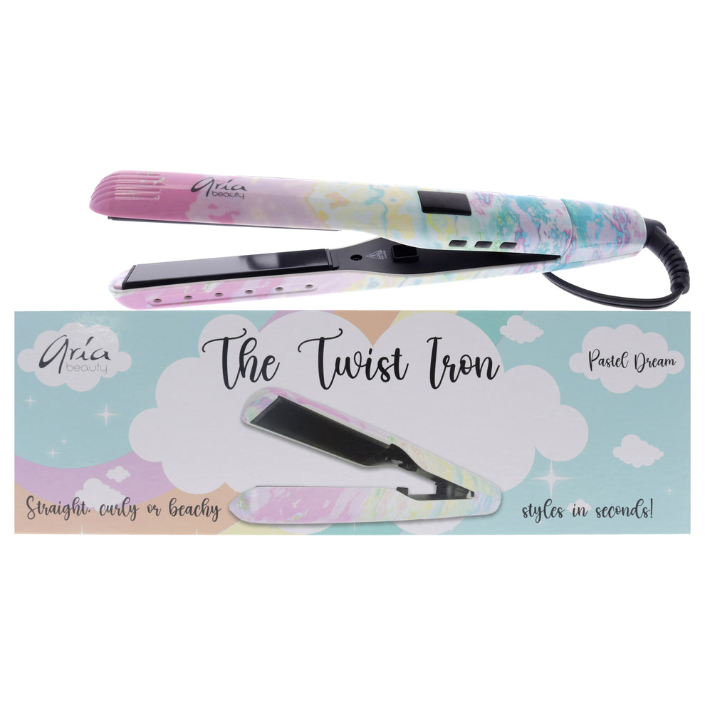 The Twist Flat Iron - Pastel Dream by Aria Beauty for Women - 1 Pc Flat ...