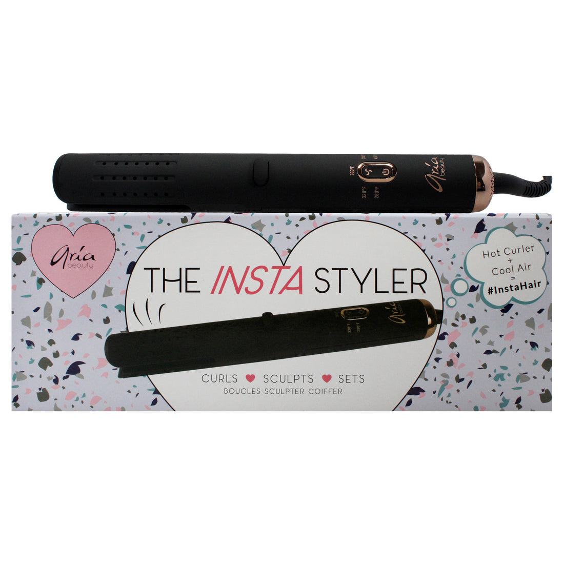 Insta Styler Ceramic Hair Curler - Black