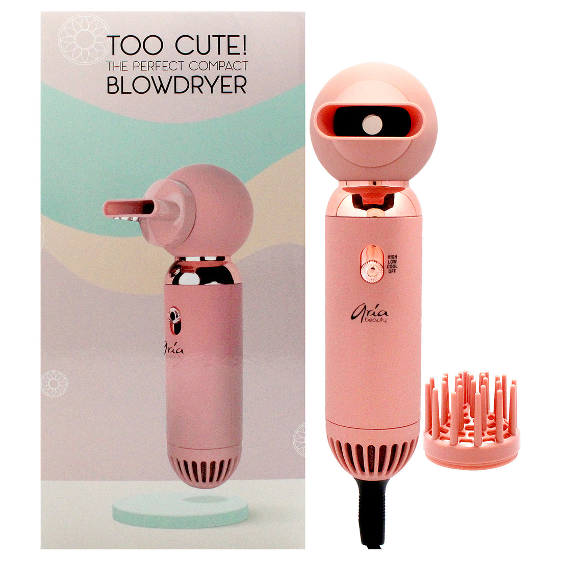 Too Cute Compact Blowdryer - Rose Gold