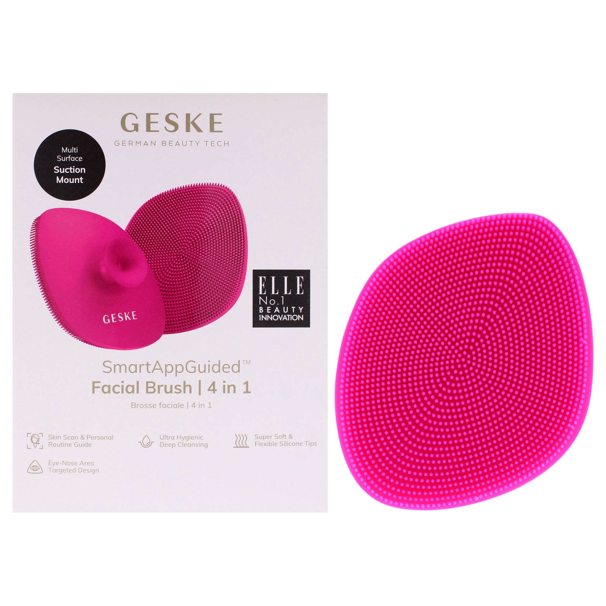 Facial Brush 4 in 1 - Magenta