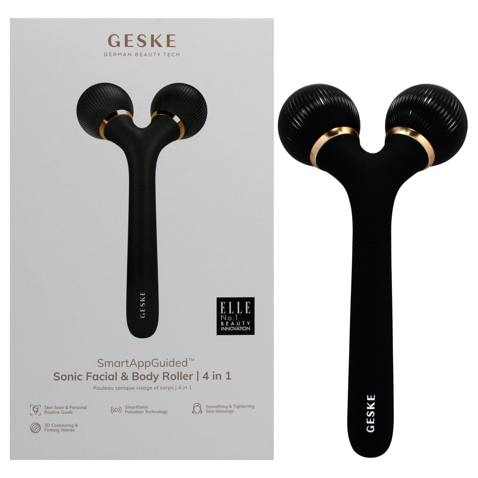 Sonic Facial and Body Roller 4 in 1 - Gray